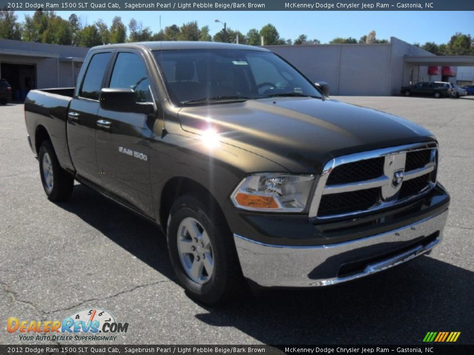 2012 Dodge Ram 1500 SLT Quad Cab Sagebrush Pearl / Light Pebble Beige/Bark Brown Photo #5