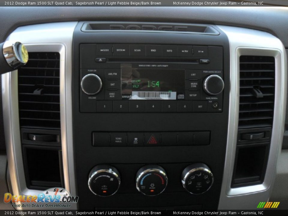 Controls of 2012 Dodge Ram 1500 SLT Quad Cab Photo #10