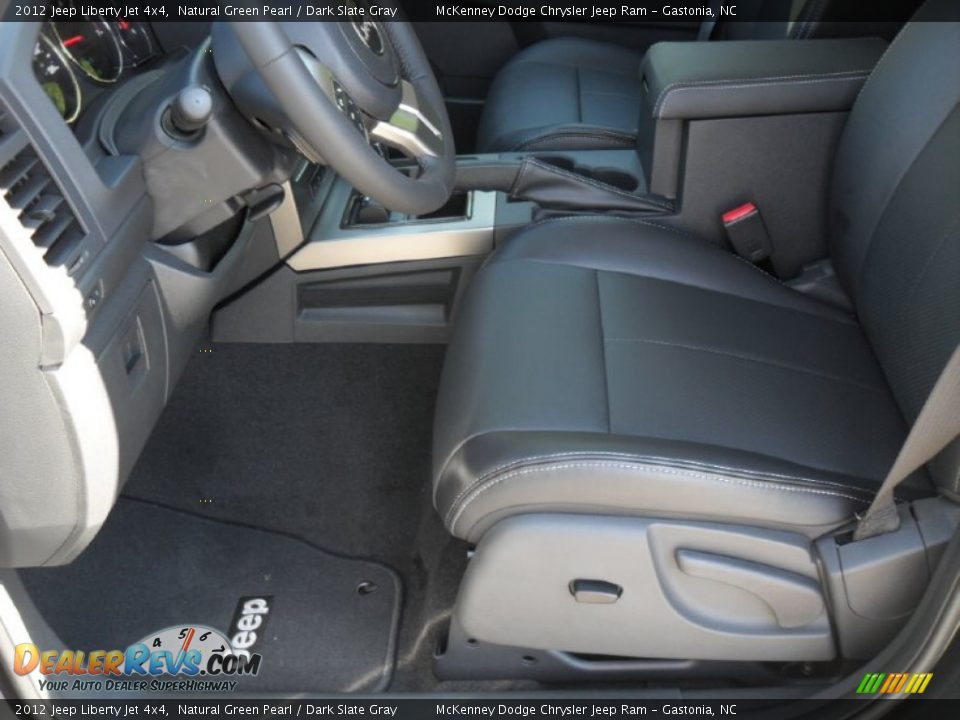 2012 Jeep Liberty Jet 4x4 Natural Green Pearl / Dark Slate Gray Photo #7