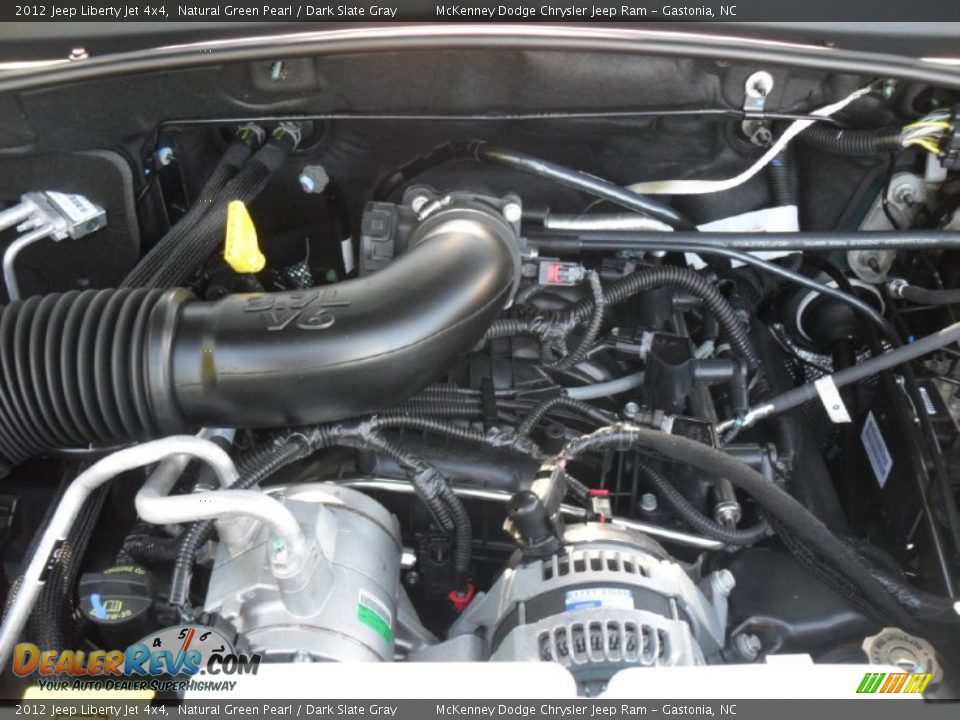 2012 Jeep Liberty Jet 4x4 Natural Green Pearl / Dark Slate Gray Photo #25