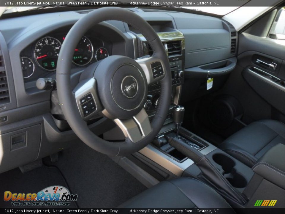 2012 Jeep Liberty Jet 4x4 Natural Green Pearl / Dark Slate Gray Photo #26