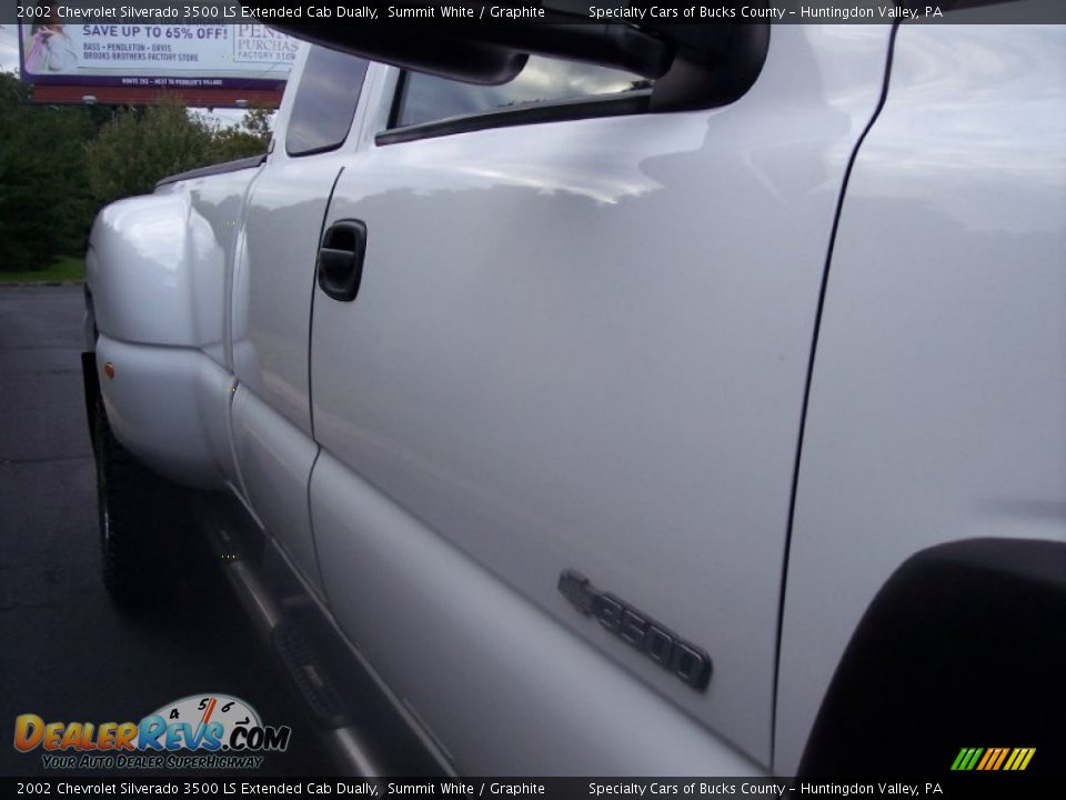 2002 Chevrolet Silverado 3500 LS Extended Cab Dually Summit White / Graphite Photo #21