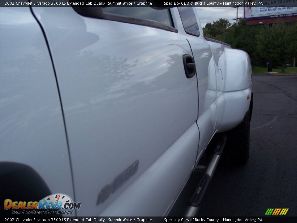 2002 Chevrolet Silverado 3500 LS Extended Cab Dually Summit White / Graphite Photo #22