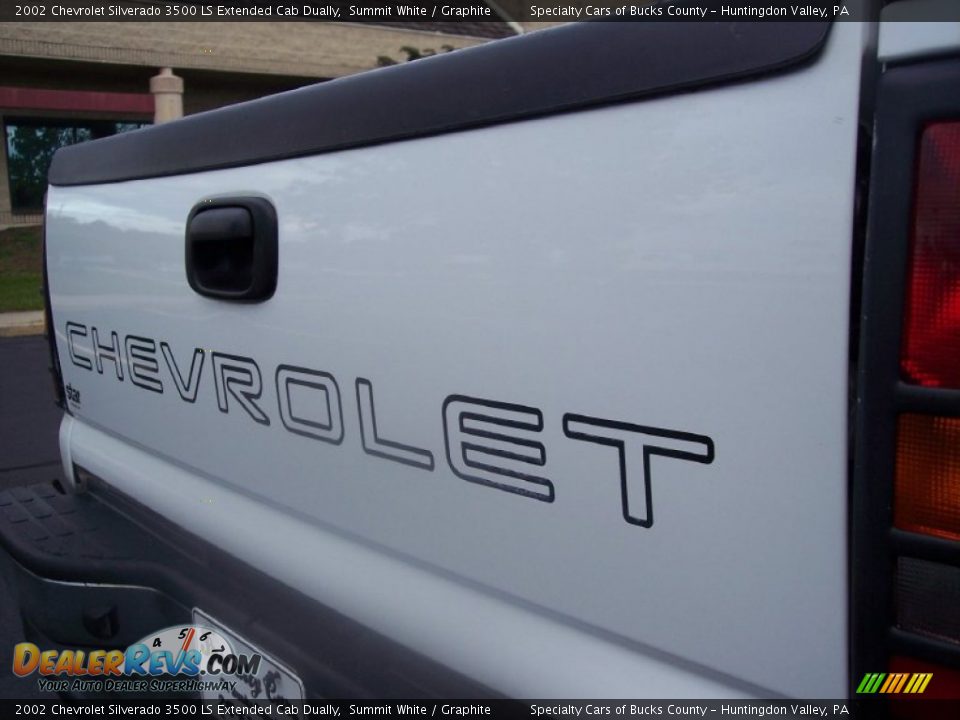 2002 Chevrolet Silverado 3500 LS Extended Cab Dually Summit White / Graphite Photo #25