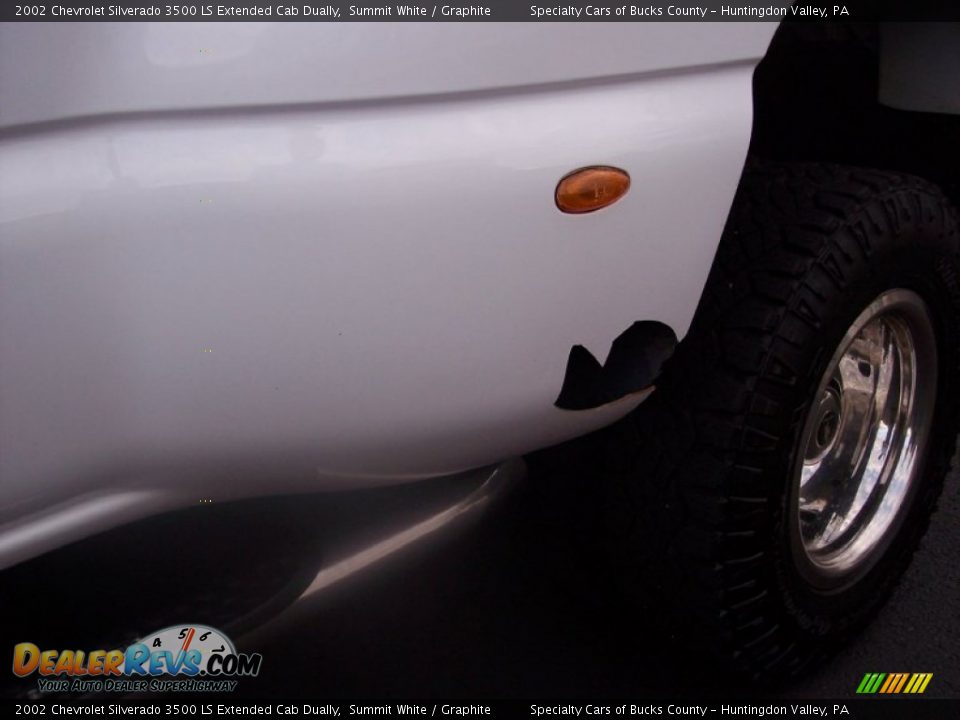 2002 Chevrolet Silverado 3500 LS Extended Cab Dually Summit White / Graphite Photo #28