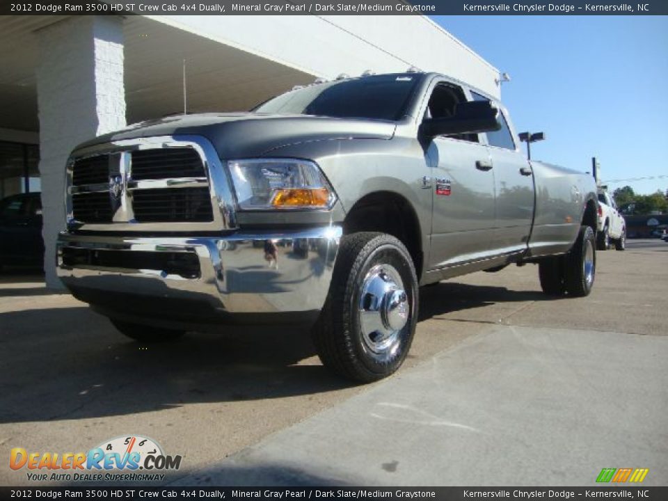 2012 Dodge Ram 3500 HD ST Crew Cab 4x4 Dually Mineral Gray Pearl / Dark Slate/Medium Graystone Photo #1