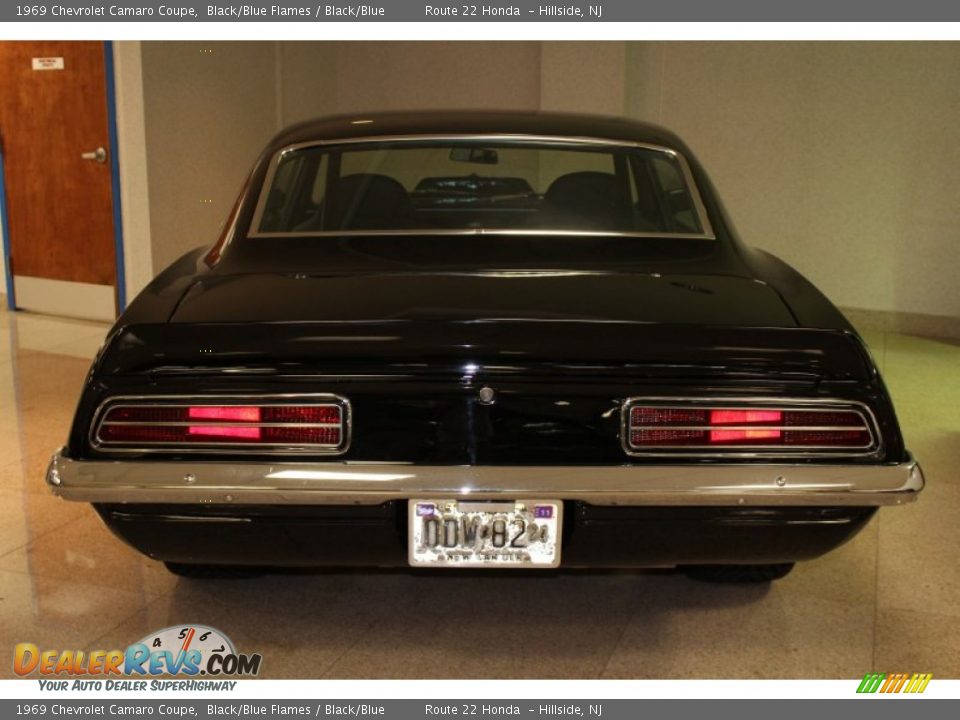 Black/Blue Flames 1969 Chevrolet Camaro Coupe Photo #4