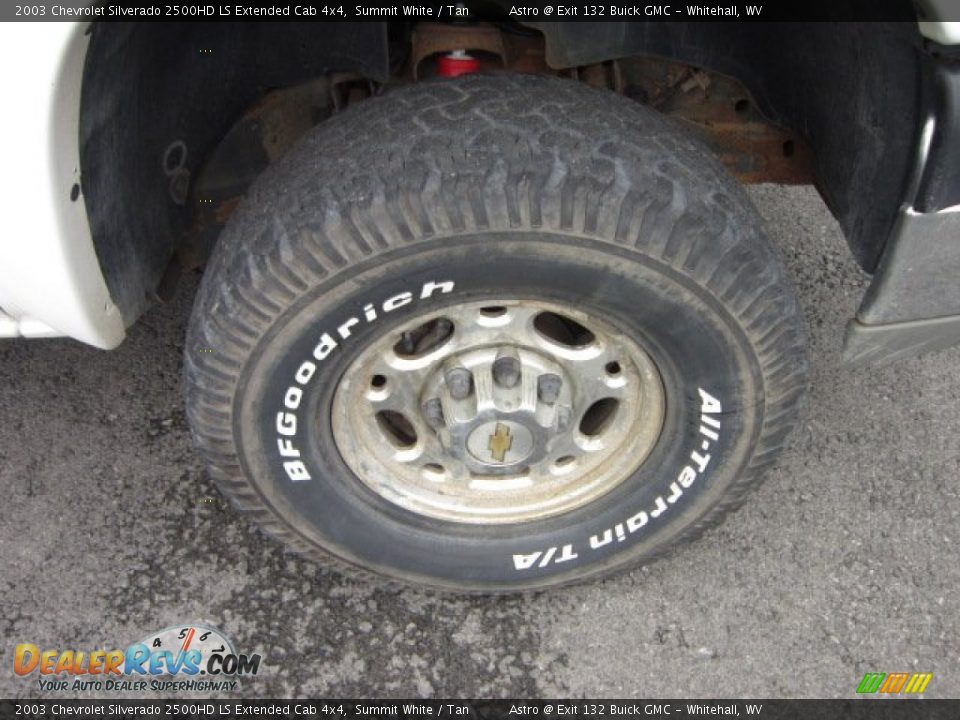 2003 Chevrolet Silverado 2500HD LS Extended Cab 4x4 Summit White / Tan Photo #9