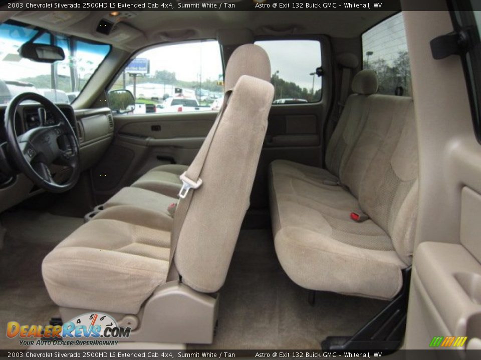 Tan Interior - 2003 Chevrolet Silverado 2500HD LS Extended Cab 4x4 Photo #14