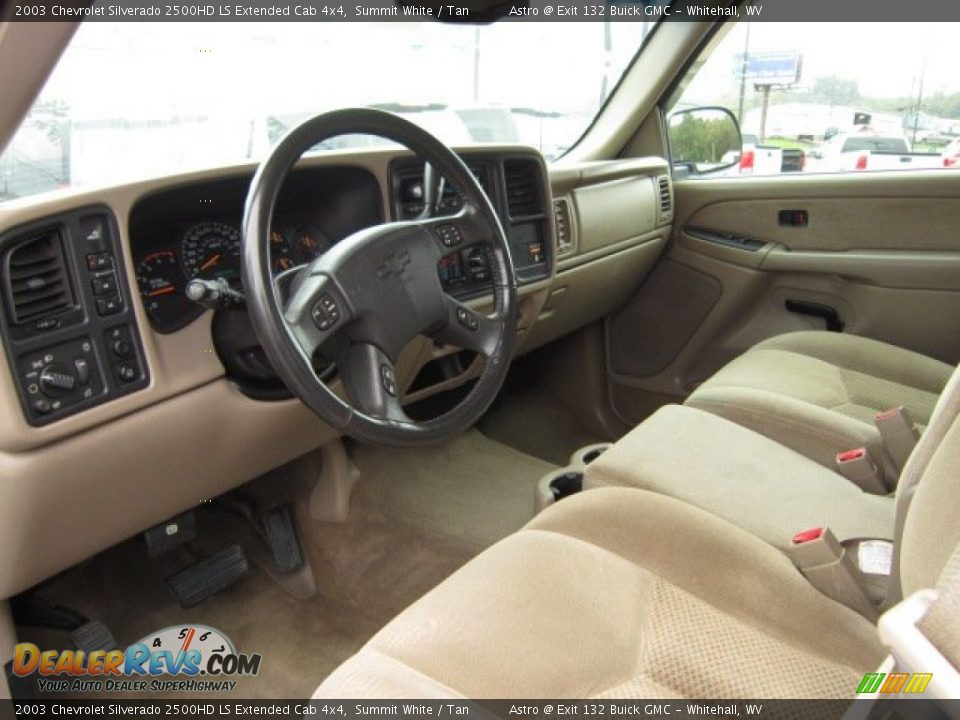 Tan Interior 2003 Chevrolet Silverado 2500hd Ls Extended