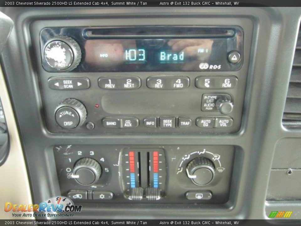 2003 Chevrolet Silverado 2500HD LS Extended Cab 4x4 Summit White / Tan Photo #19