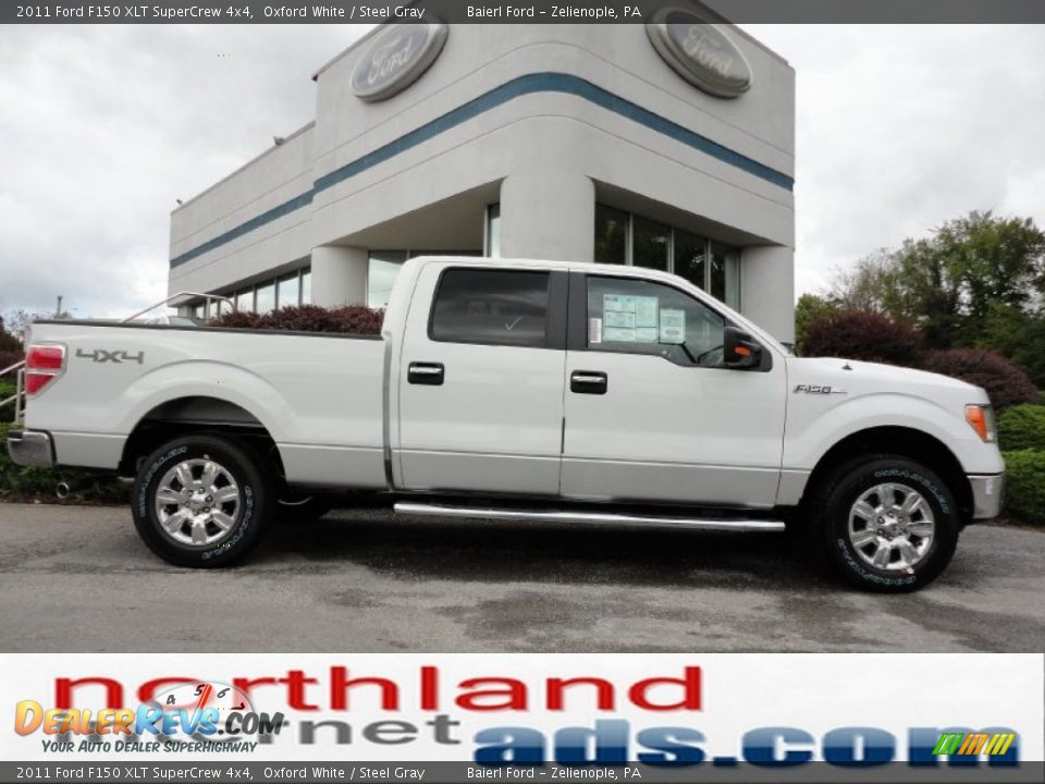 2011 Ford F150 XLT SuperCrew 4x4 Oxford White / Steel Gray Photo #1