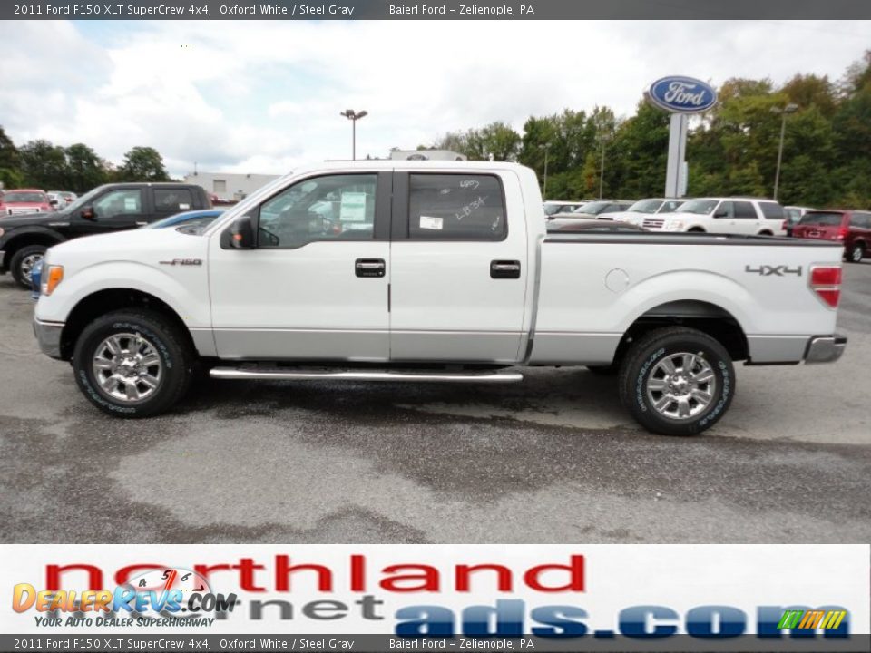 2011 Ford F150 XLT SuperCrew 4x4 Oxford White / Steel Gray Photo #5