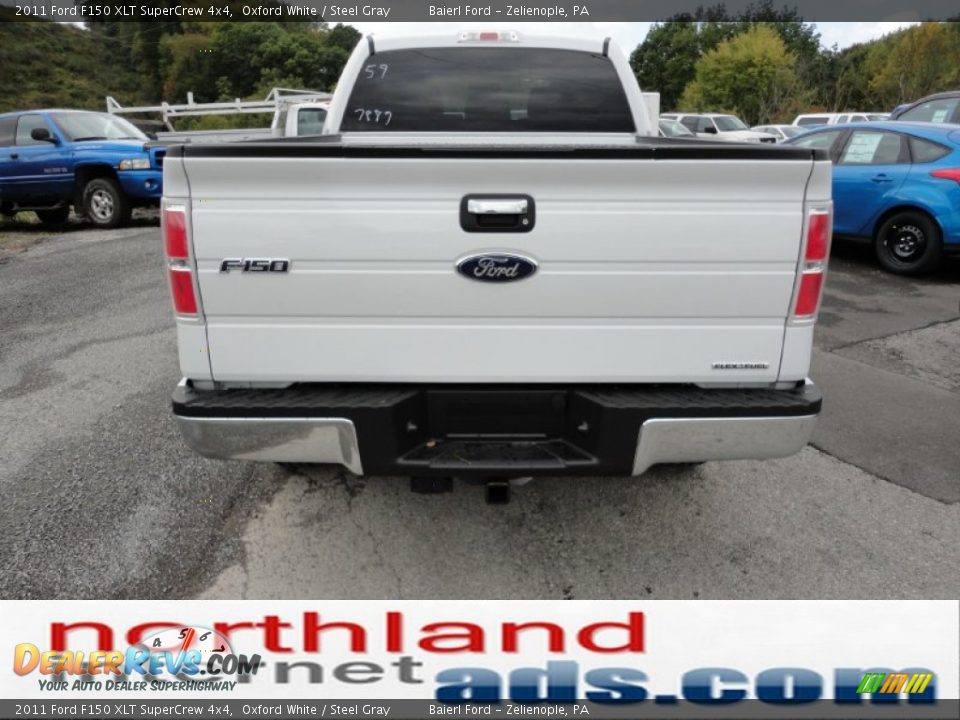 2011 Ford F150 XLT SuperCrew 4x4 Oxford White / Steel Gray Photo #7