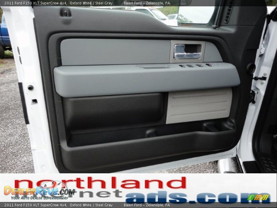 2011 Ford F150 XLT SuperCrew 4x4 Oxford White / Steel Gray Photo #12