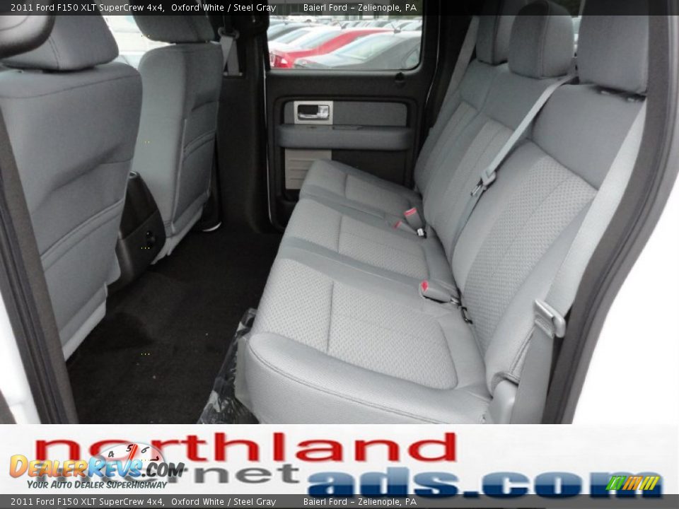 2011 Ford F150 XLT SuperCrew 4x4 Oxford White / Steel Gray Photo #13