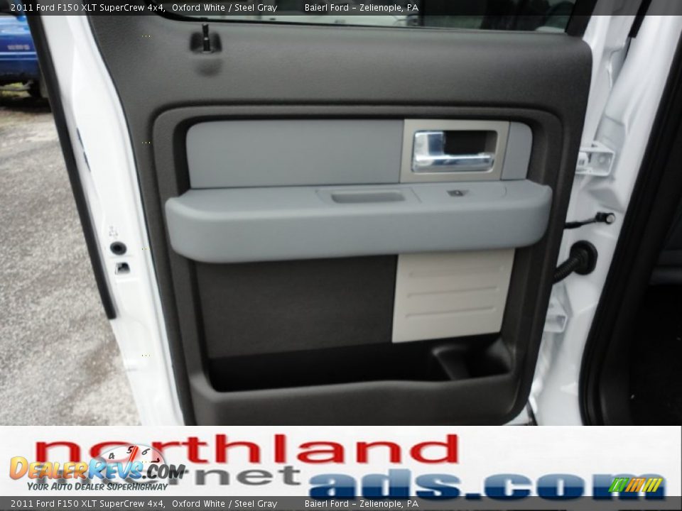 2011 Ford F150 XLT SuperCrew 4x4 Oxford White / Steel Gray Photo #14