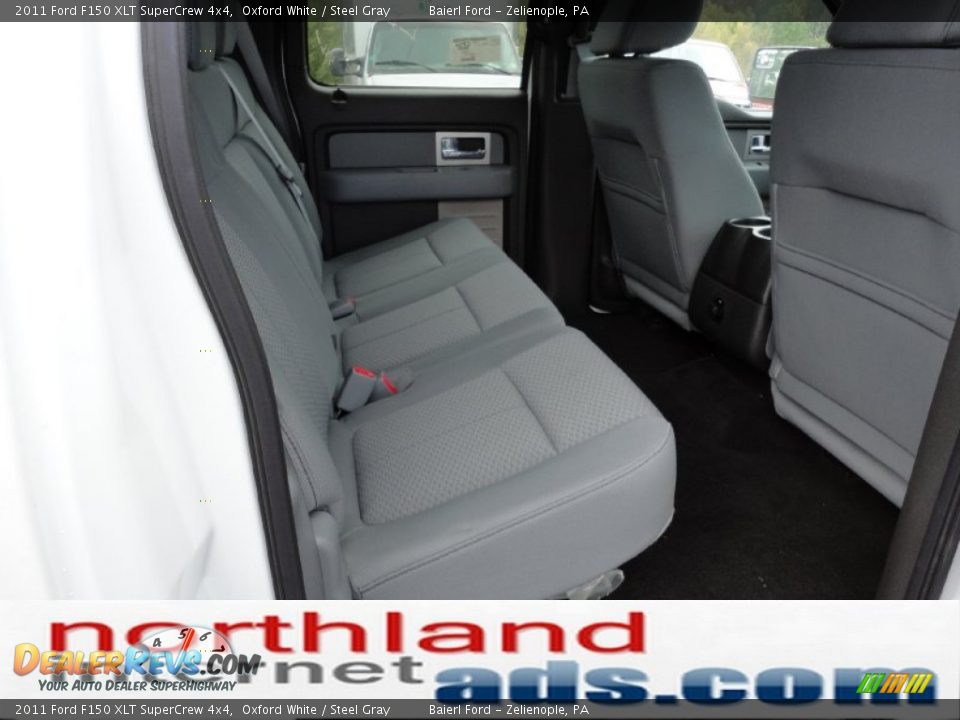 2011 Ford F150 XLT SuperCrew 4x4 Oxford White / Steel Gray Photo #15