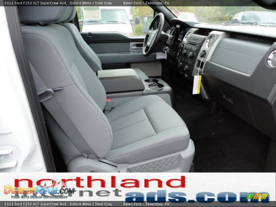 2011 Ford F150 XLT SuperCrew 4x4 Oxford White / Steel Gray Photo #16
