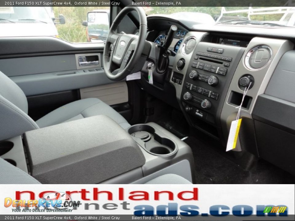 2011 Ford F150 XLT SuperCrew 4x4 Oxford White / Steel Gray Photo #17