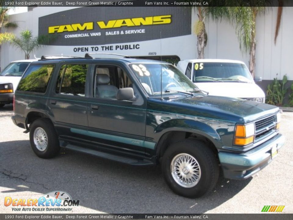 1993 Ford Explorer Eddie Bauer Deep Forest Green Metallic / Graphite Photo #1