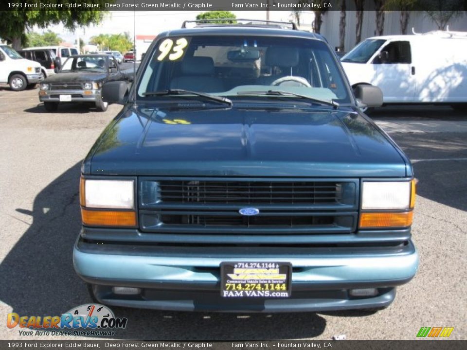 1993 Ford Explorer Eddie Bauer Deep Forest Green Metallic / Graphite Photo #2