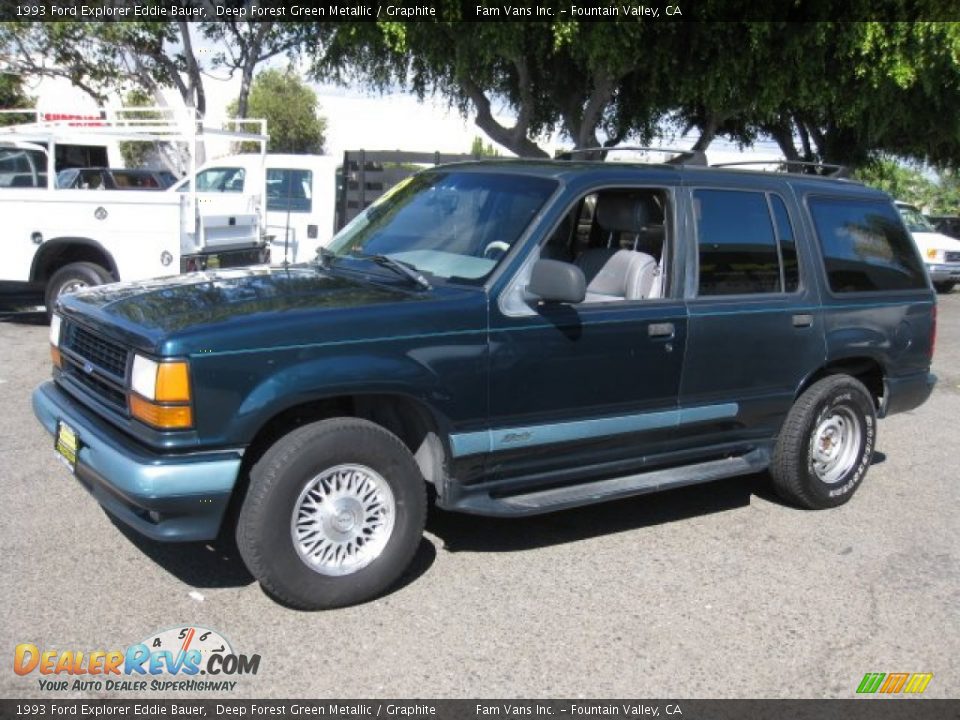 1993 Ford Explorer Eddie Bauer Deep Forest Green Metallic / Graphite Photo #3