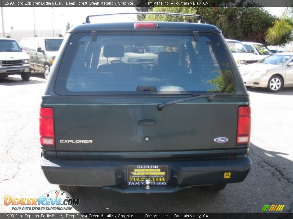 1993 Ford Explorer Eddie Bauer Deep Forest Green Metallic / Graphite Photo #5