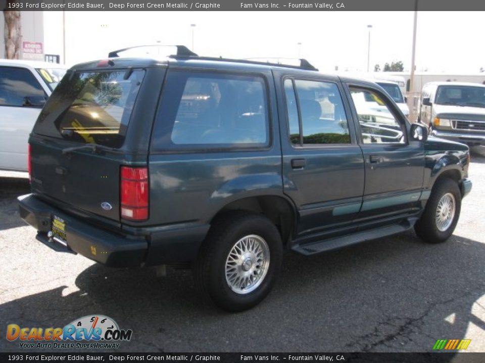 1993 Ford Explorer Eddie Bauer Deep Forest Green Metallic / Graphite Photo #8