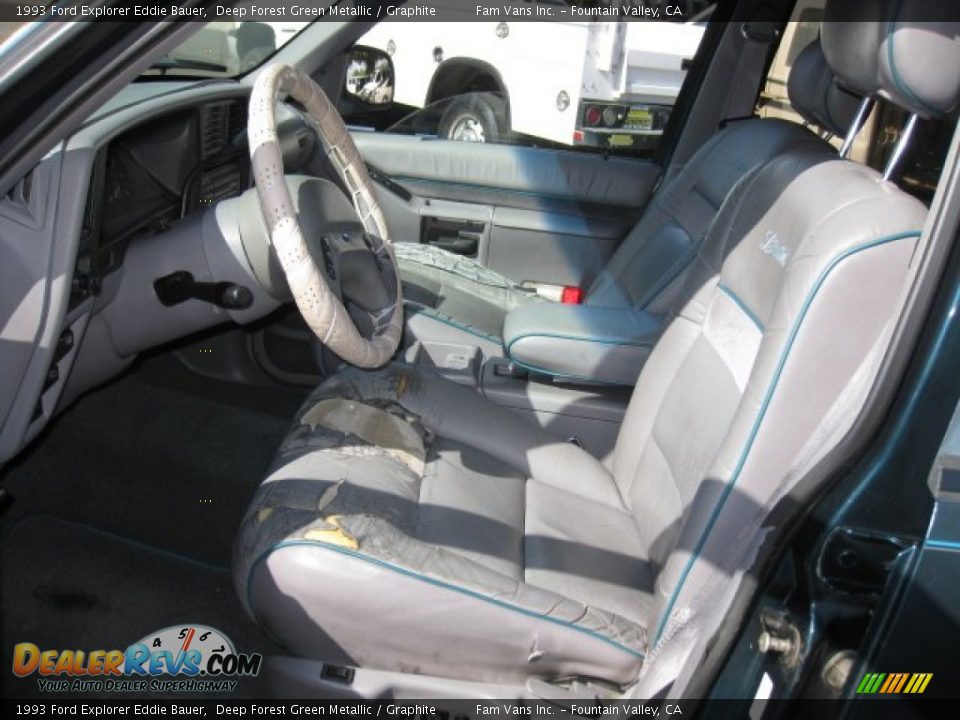 1993 Ford Explorer Eddie Bauer Deep Forest Green Metallic / Graphite Photo #10