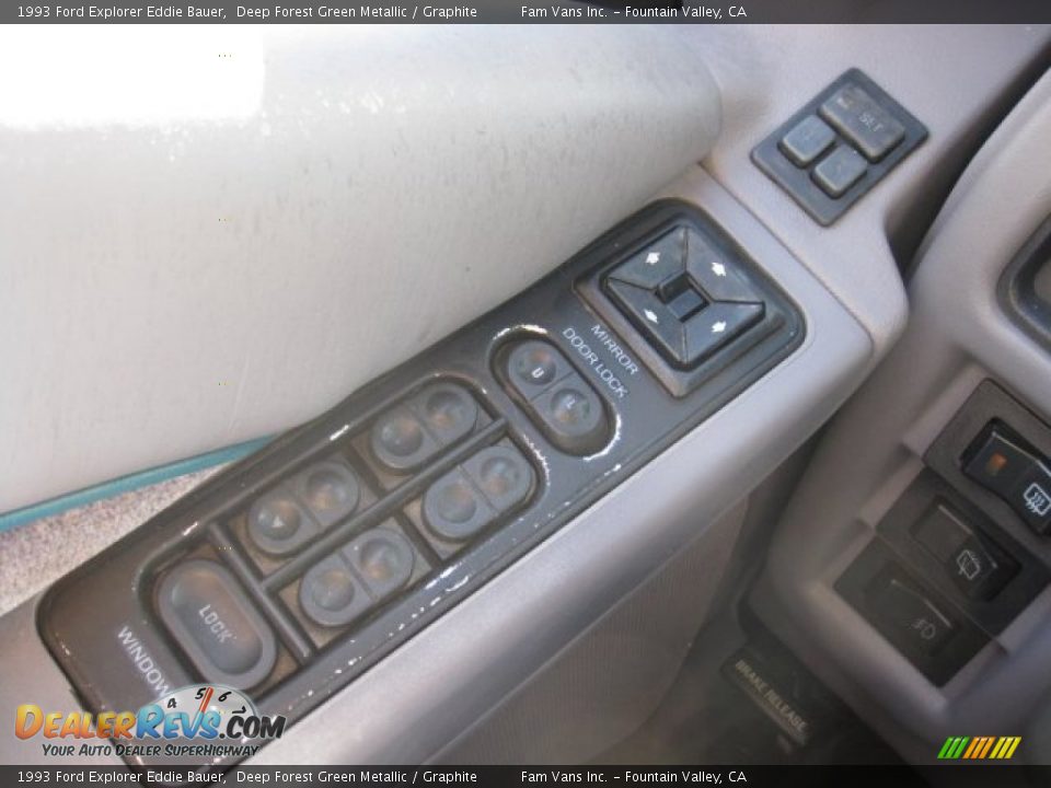 1993 Ford Explorer Eddie Bauer Deep Forest Green Metallic / Graphite Photo #13