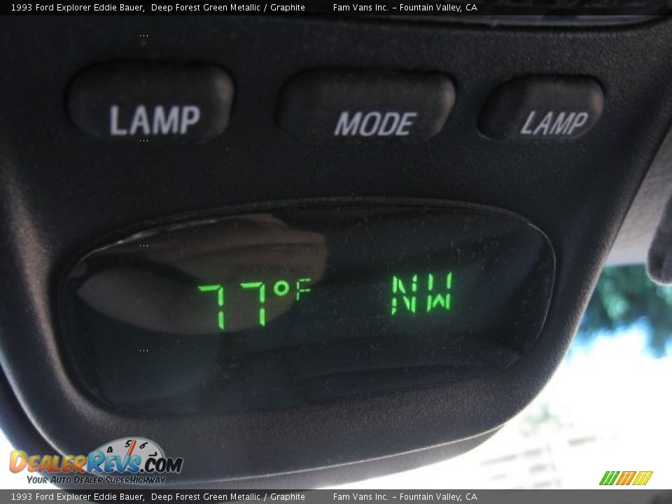 1993 Ford Explorer Eddie Bauer Deep Forest Green Metallic / Graphite Photo #15