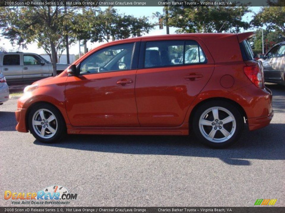 2008 Scion xD Release Series 1.0 Hot Lava Orange / Charcoal Gray/Lava Orange Photo #5