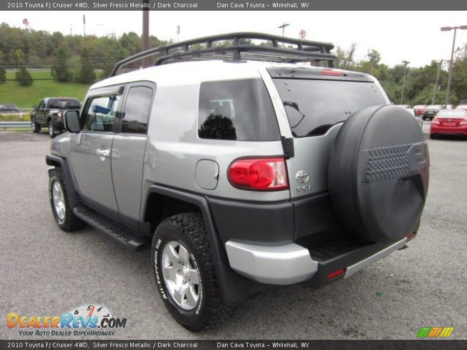 2010 Toyota FJ Cruiser 4WD Silver Fresco Metallic / Dark Charcoal Photo #4