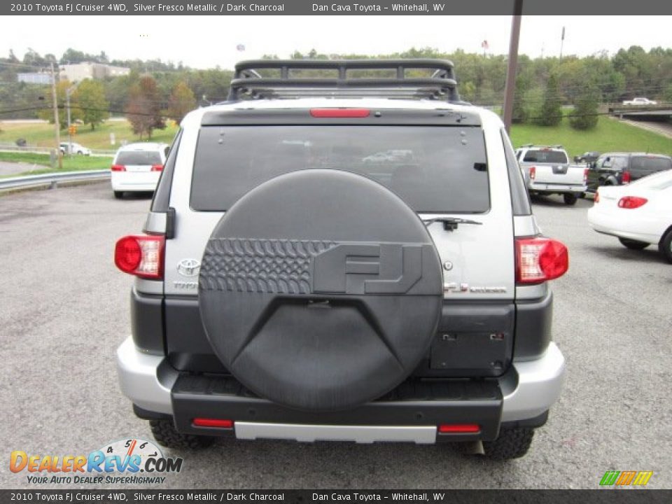 2010 Toyota FJ Cruiser 4WD Silver Fresco Metallic / Dark Charcoal Photo #5