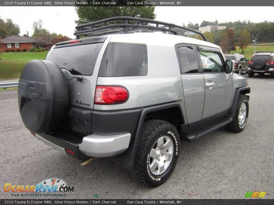 2010 Toyota FJ Cruiser 4WD Silver Fresco Metallic / Dark Charcoal Photo #6