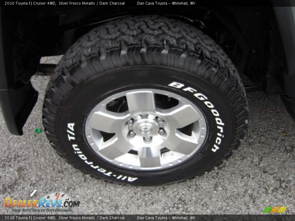 2010 Toyota FJ Cruiser 4WD Silver Fresco Metallic / Dark Charcoal Photo #7