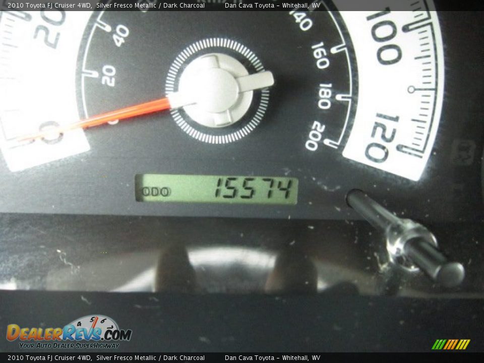 2010 Toyota FJ Cruiser 4WD Silver Fresco Metallic / Dark Charcoal Photo #15