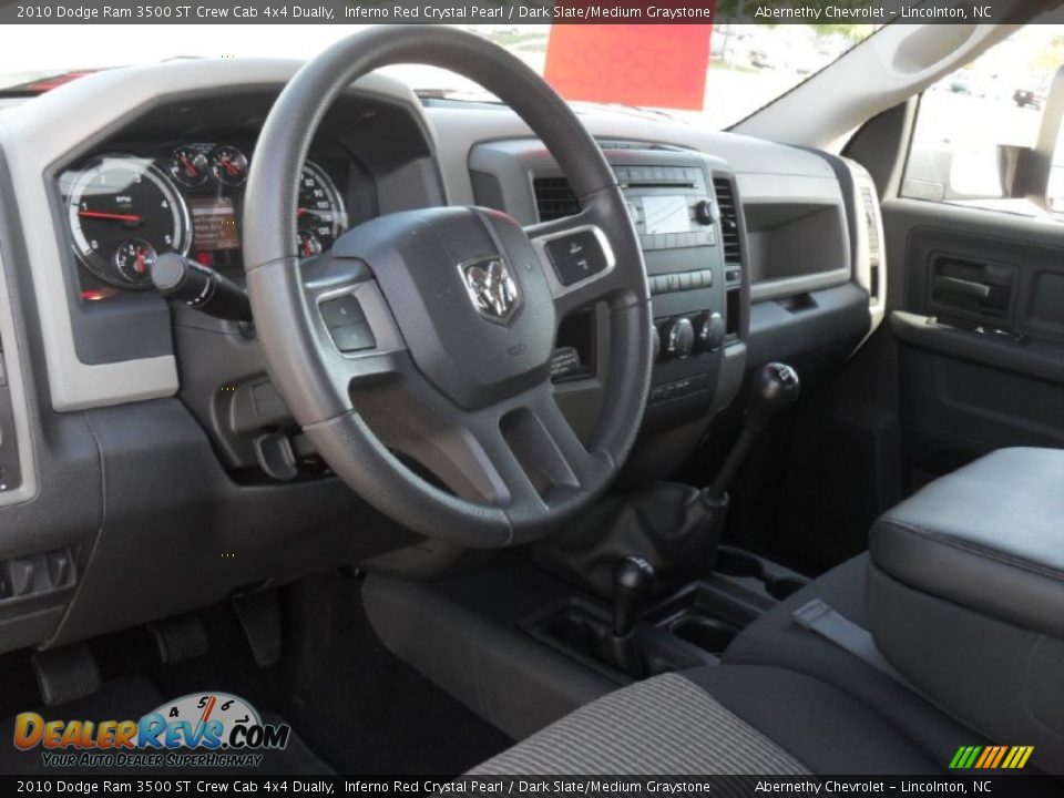 2010 Dodge Ram 3500 ST Crew Cab 4x4 Dually Inferno Red Crystal Pearl / Dark Slate/Medium Graystone Photo #26