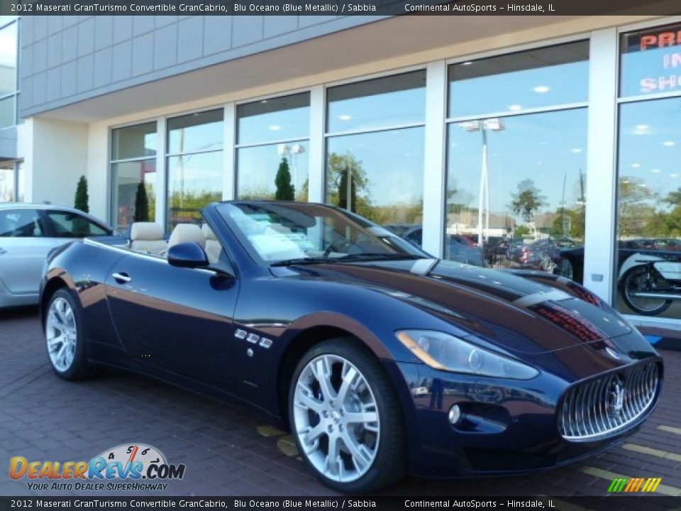 2012 Maserati GranTurismo Convertible GranCabrio Blu Oceano (Blue Metallic) / Sabbia Photo #1