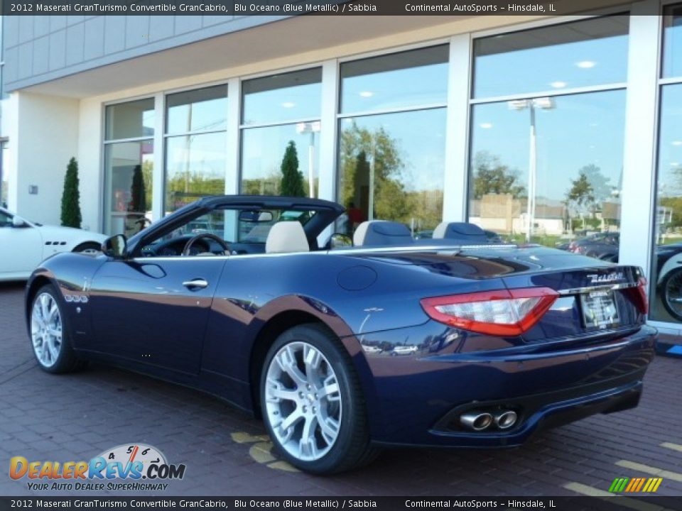 2012 Maserati GranTurismo Convertible GranCabrio Blu Oceano (Blue Metallic) / Sabbia Photo #3