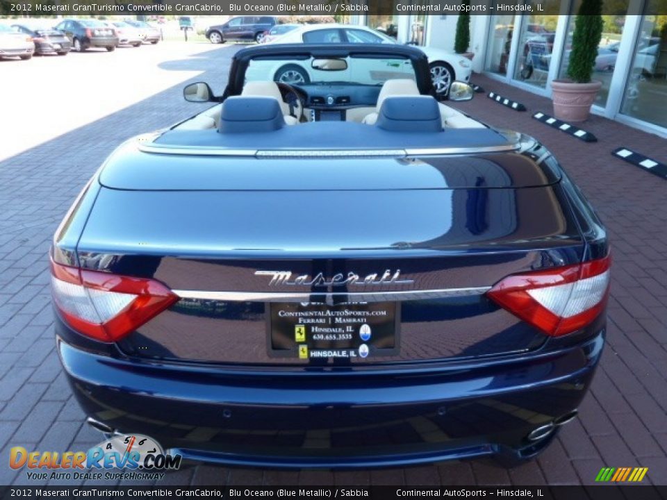 2012 Maserati GranTurismo Convertible GranCabrio Blu Oceano (Blue Metallic) / Sabbia Photo #9