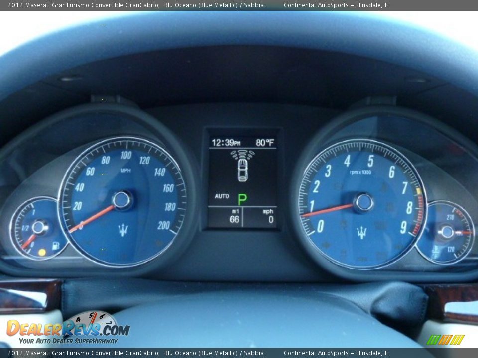 2012 Maserati GranTurismo Convertible GranCabrio Gauges Photo #14