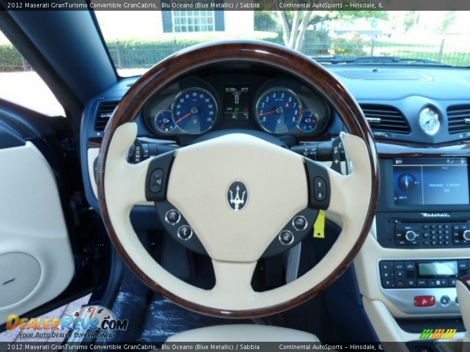 2012 Maserati GranTurismo Convertible GranCabrio Steering Wheel Photo #15