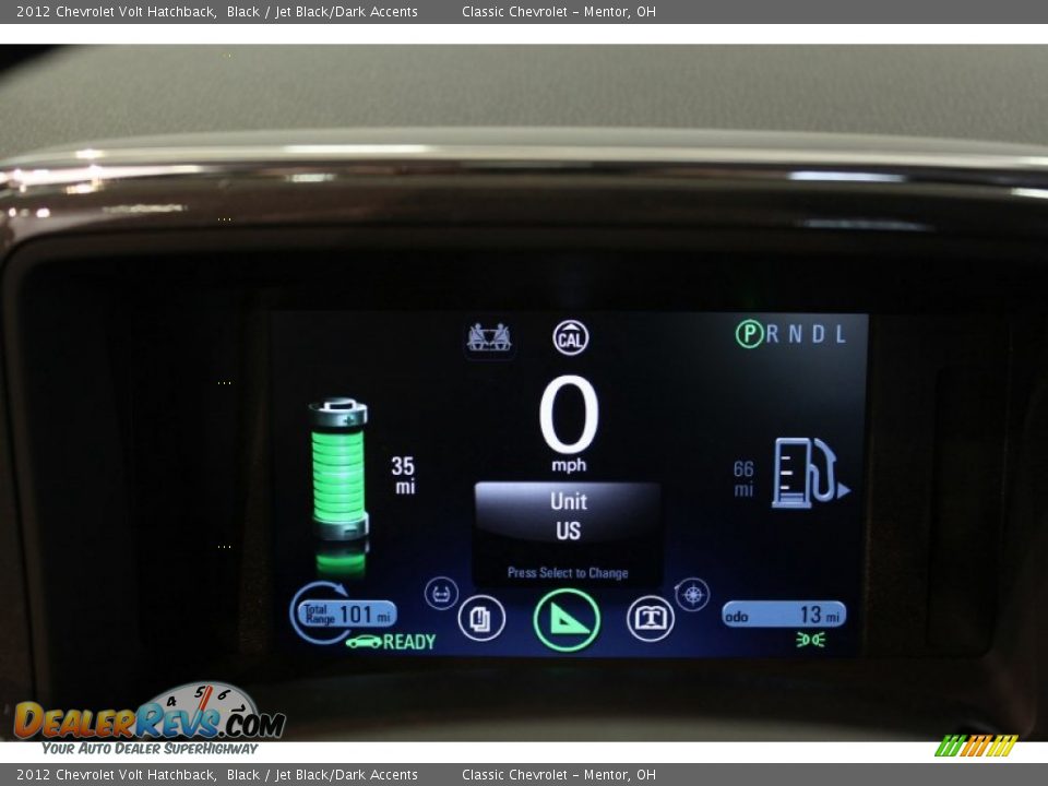 2012 Chevrolet Volt Hatchback Gauges Photo #28