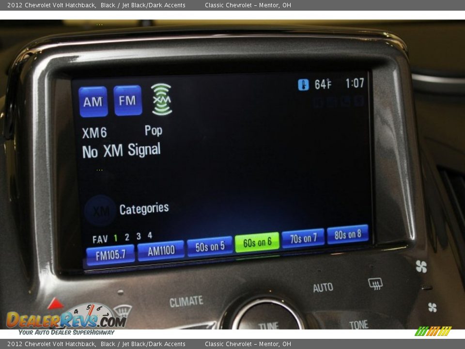 Audio System of 2012 Chevrolet Volt Hatchback Photo #34