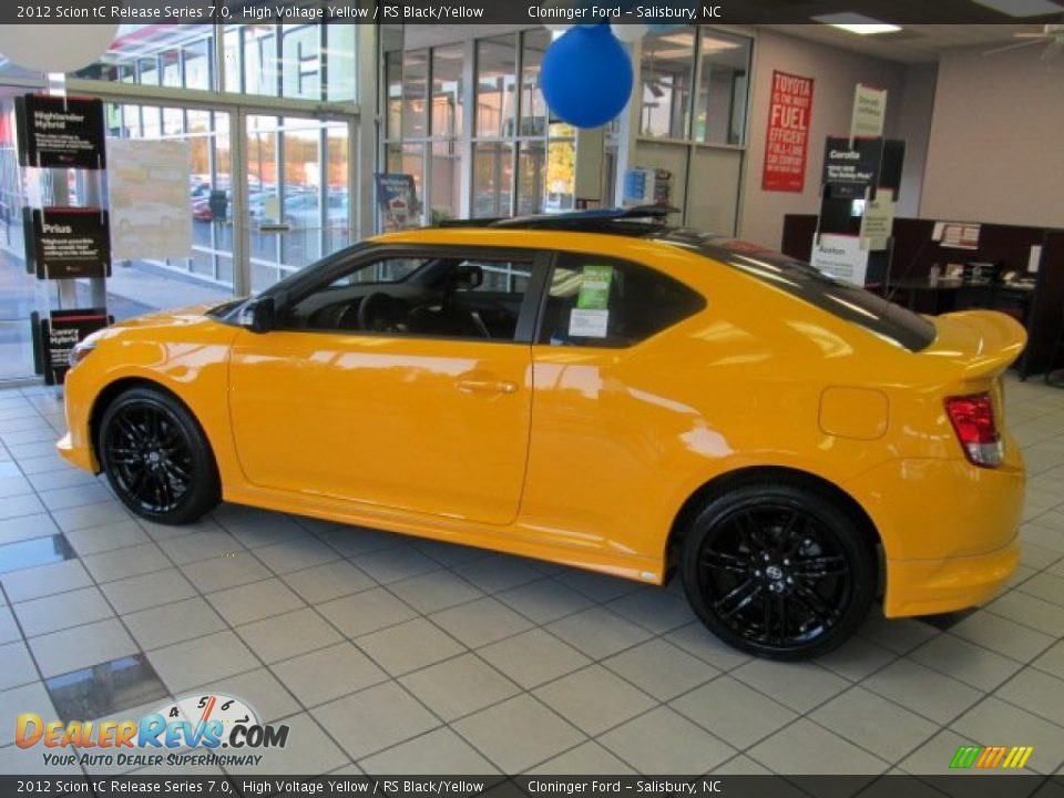 2012 Scion tC Release Series 7.0 High Voltage Yellow / RS Black/Yellow Photo #3