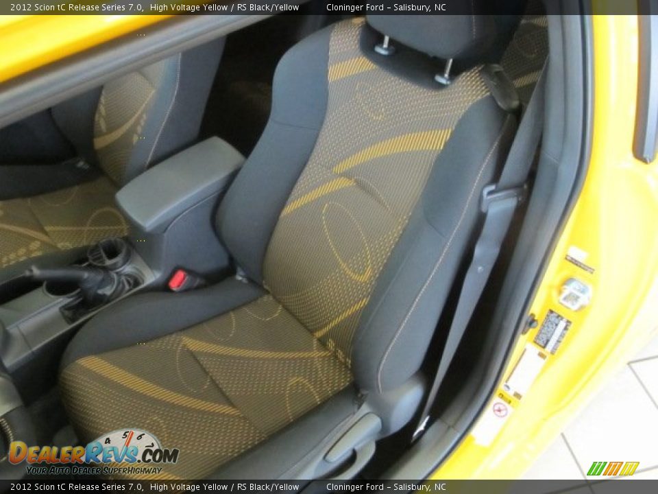 2012 Scion tC Release Series 7.0 High Voltage Yellow / RS Black/Yellow Photo #7