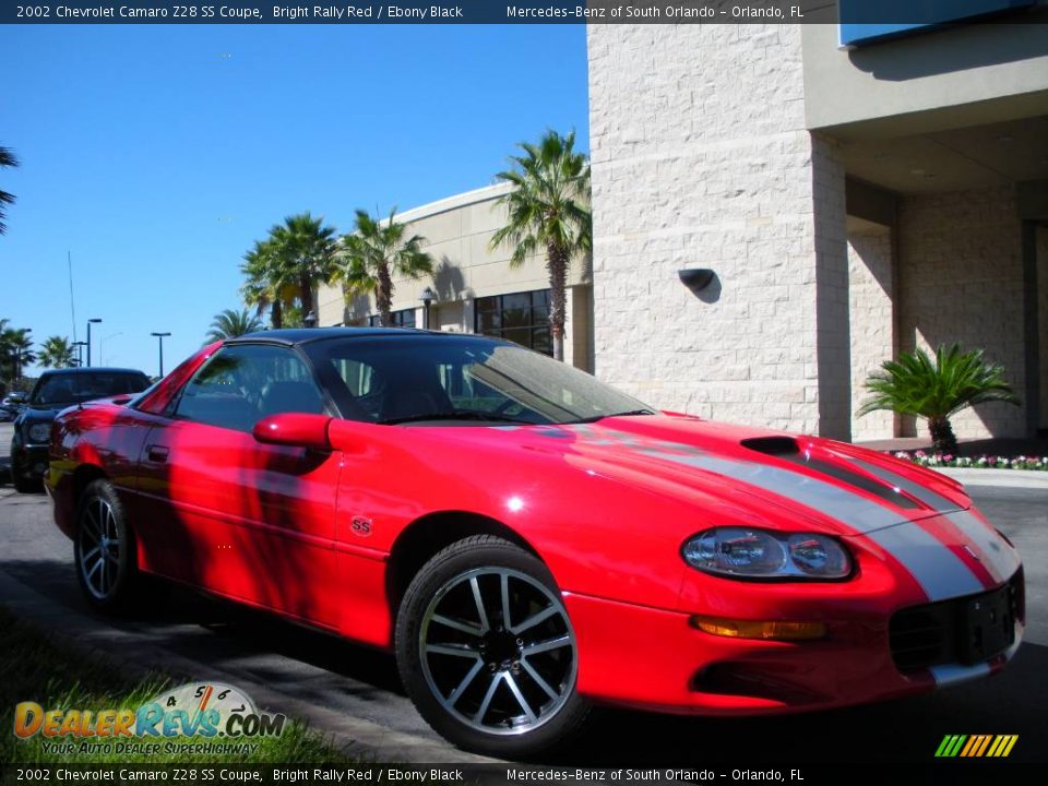 2002 Chevrolet Camaro Z28 SS Coupe Bright Rally Red / Ebony Black Photo #4