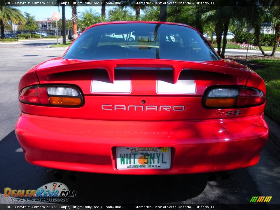 2002 Chevrolet Camaro Z28 SS Coupe Bright Rally Red / Ebony Black Photo #7